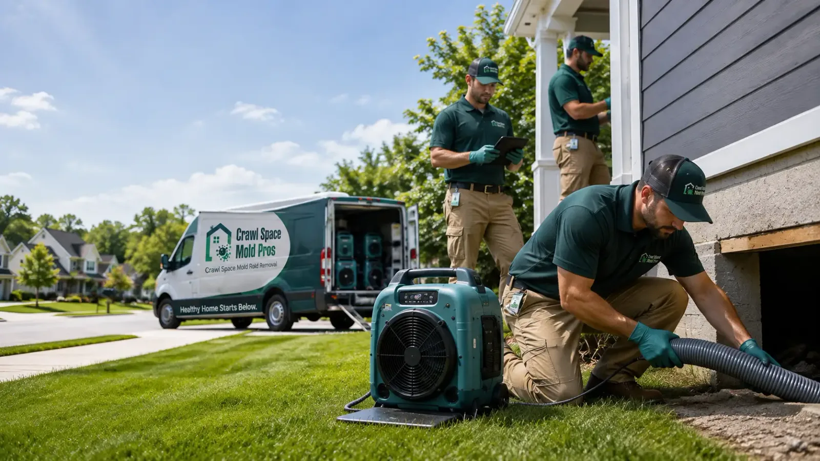 Crawl Space Mold Removal in Drayden, MD